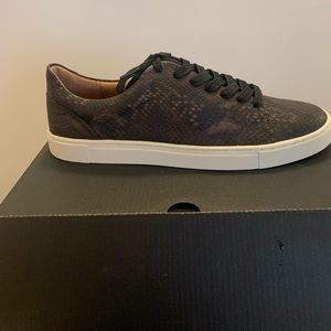 Brand new never worn Frye snake skin sneakers
